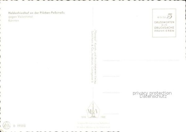 Kaernten Heldenfriedhof an der Plöcken Passstras – Bild 2