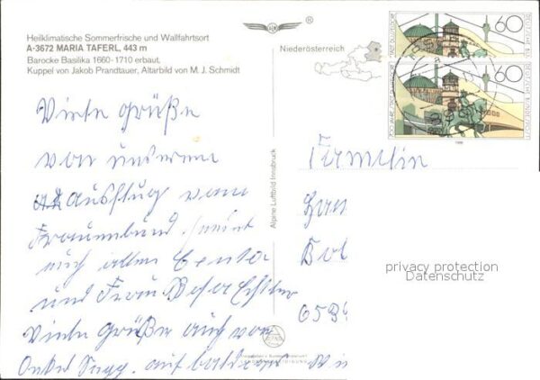 Maria Taferl Fliegeraufnahme Barocke Basilika – Bild 2
