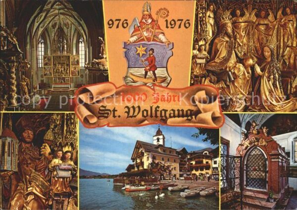 St Wolfgang Wolfgangsee Kirche innen und Landeplatz Weißes Rößl