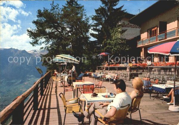 Hafling Hotel Belverdere Terrasse