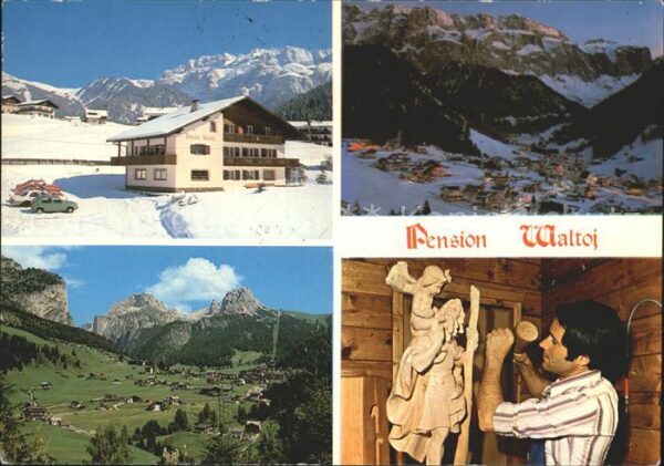 Wolkenstein Groeden Pension Waltoi Holzschnitzer Kasslater