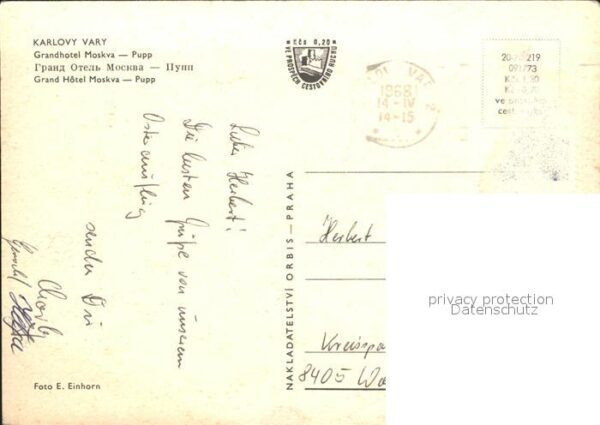 Karlovy Vary Grandhotel Moskva Pupp – Bild 2