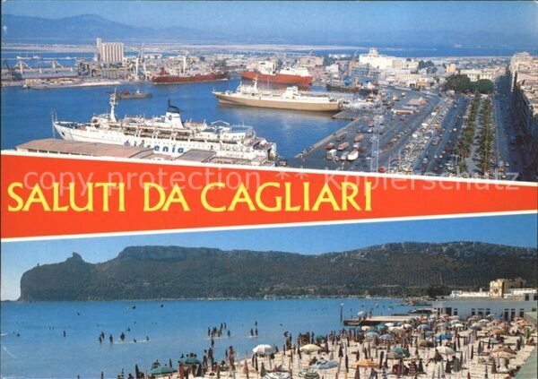 Cagliari Hafen Strand