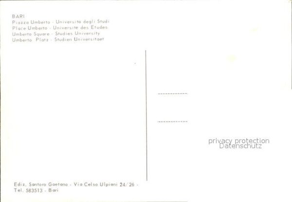 Bari Puglia Piazza Umberto – Bild 2
