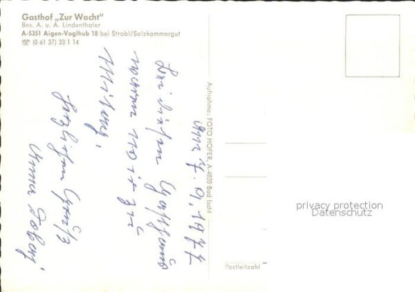 Aigen Strobl Gasthof Zur Wacht – Bild 2
