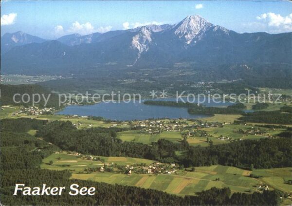 Faakersee Fliegeraufnahme