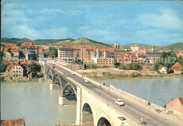 Maribor Marburg Drau Brückenpartie