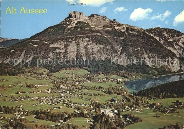 Alt Aussee Fliegeraufnahme mit Loser und See