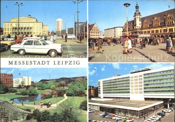 Leipzig Opernhaus Alte Waage Marktplatz Schwane