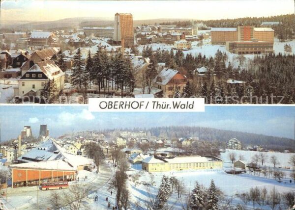Oberhof Thueringen Blick vom Interhotel Panorama Erholungs