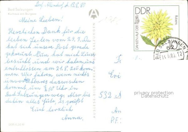 Bad Salzungen Kurhaus und Burgsee – Bild 2