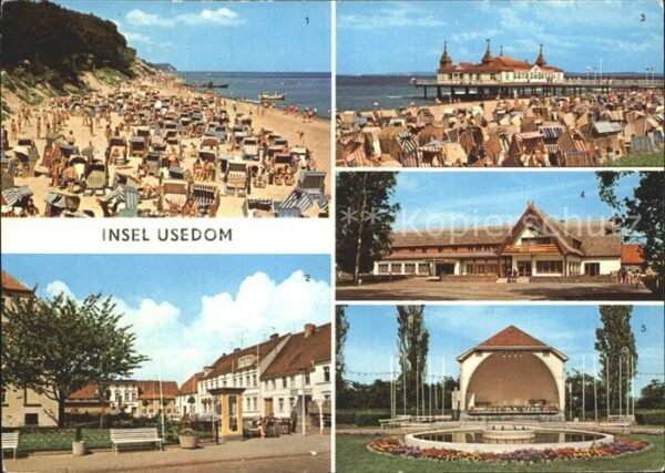 Ahlbeck Ostseebad Seebrücke Ueckeritz Usedom Strand