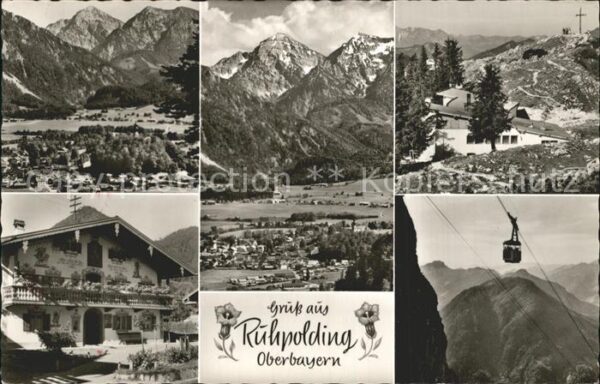 Ruhpolding Gondelbahn Stadtansicht