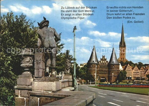 Luebeck Gott Merkur Puppenbrücke