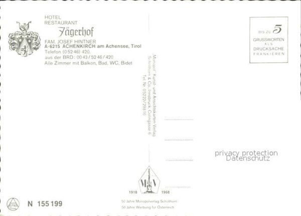 Achenkirch Hotel Restaurant Jägerhof – Bild 2