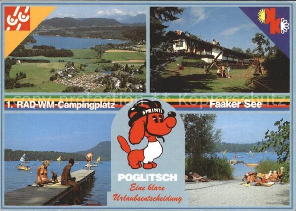 Faak am See Finkenstein Campingplatz Faaker See Fliegeraufnahme