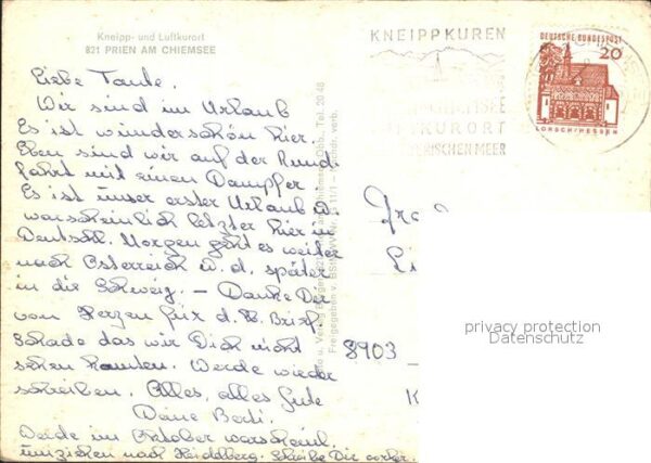 Prien Chiemsee Chiemseebahn Schloss Herrenchiemsee Kam – Bild 2