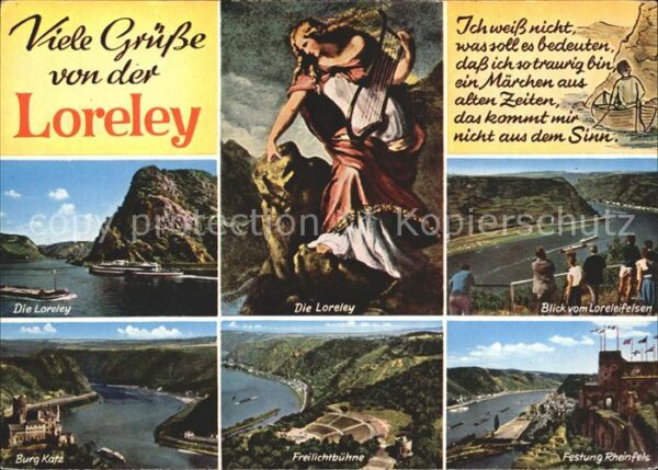 Loreley Lorelei Freilichtbühne Burg Katz Festung Rheinf