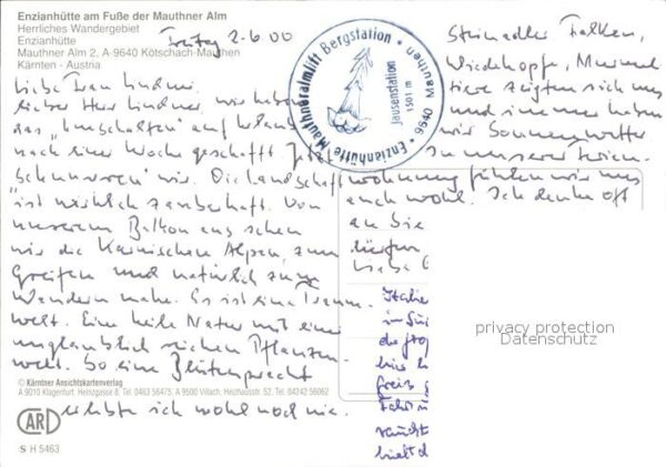 Koetschach-Mauthen Kaernten Enzianhütte Mauthner Alm – Bild 2