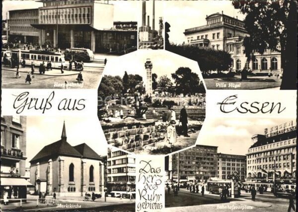 Essen Ruhr Marktkirche Villa Hügel Bahnhofsvorplat