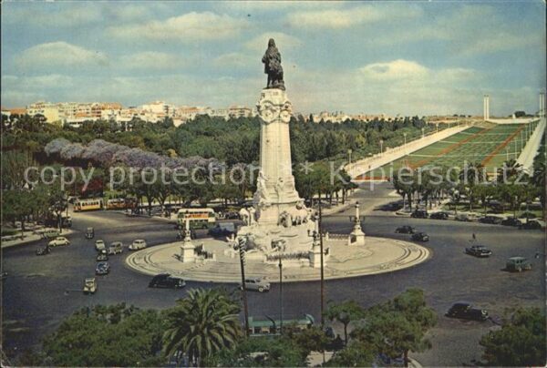 Portugal Marques de Pombal Square Eduardo VII Pa