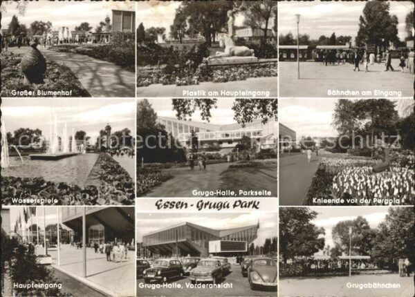 Essen Ruhr Bähnchen Gruga- Halle Wasserspiele