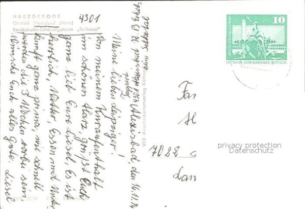 Harzgerode Alexisbad Reichsbahn- Erholungsheim Sel – Bild 2