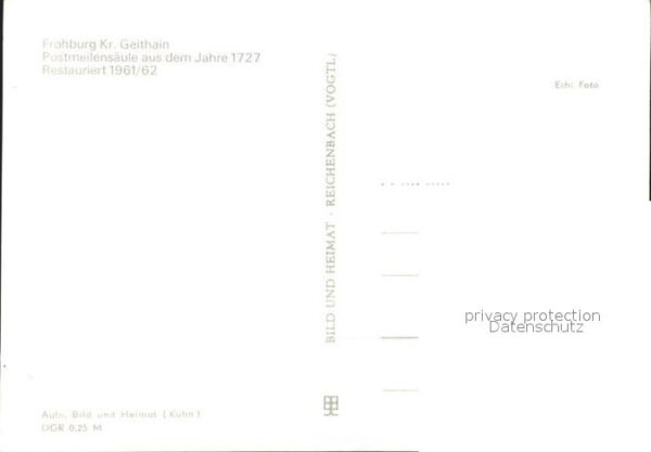 Frohburg Postmeilensäule – Bild 2