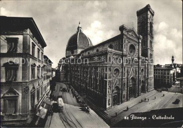 Firenze Florenz Cattedrale Strassenbahn