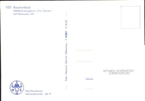 Rauschenbach Neuhausen FDGB- Erholungsheim Paul Gruner – Bild 2