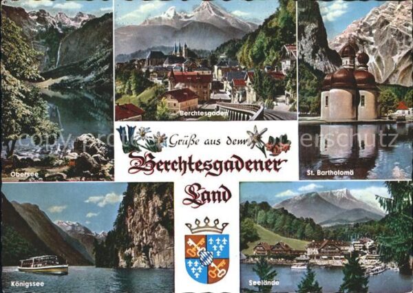 Berchtesgaden Königsee Panorama Sankt Bartholomä Seel