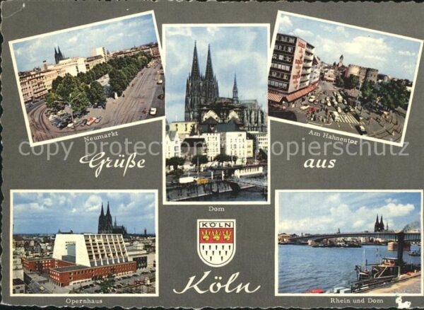 Koeln Rhein Am Hahnentor Neumarkt Opernhaus Rhein u