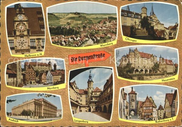 Heilbronn Neckar Die Burgenstrasse Nürnberg Ansbach Lang