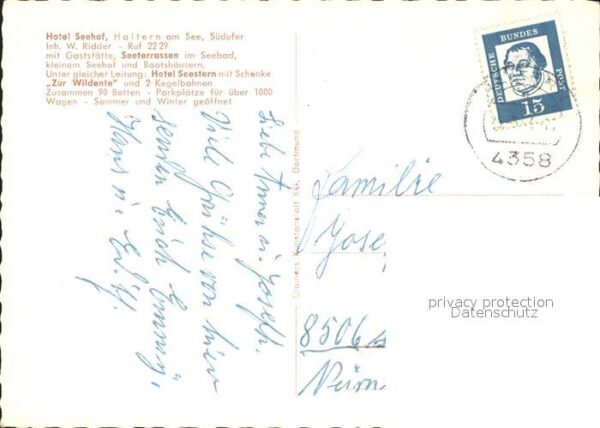Haltern See Hotel Seehof Hotel Seestern Zur Wildent – Bild 2