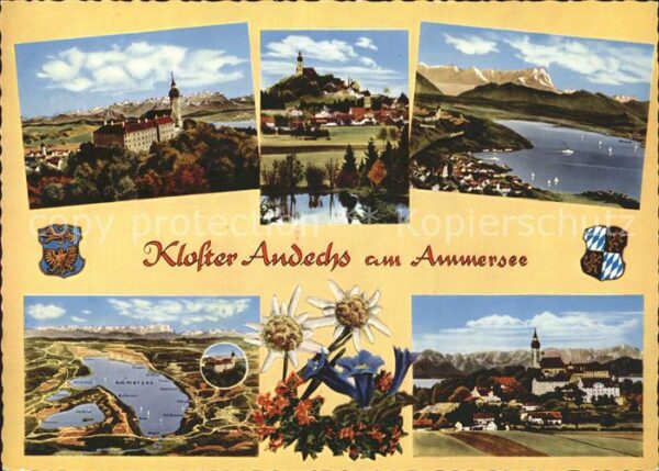 Ammersee Fliegeraufnahme Kloster Andechs Panoram