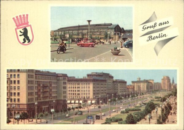 Berlin Bahnhof Friedrichstrasse Karl Marx Alle
