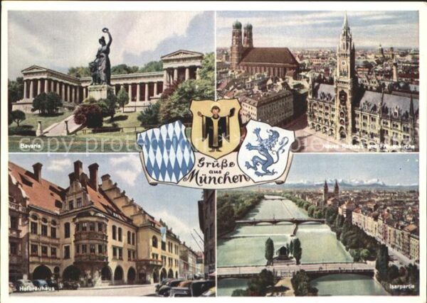 Muenchen Bavaria Neues Rathaus Hofbräuhaus Isarp