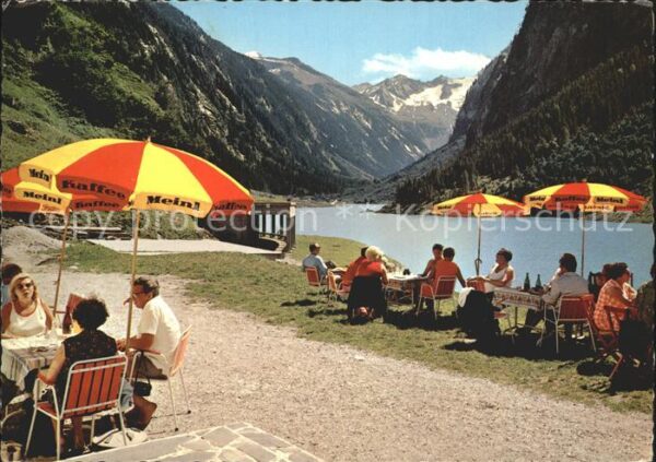 Zillertal Tirol Blick vom Alpengasthof Wasserfall am Si
