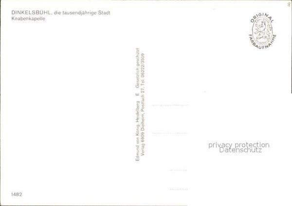 Dinkelsbuehl Knabenkapelle – Bild 2