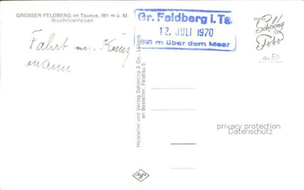 Feldberg Taunus Brunhildenfelsen – Bild 2