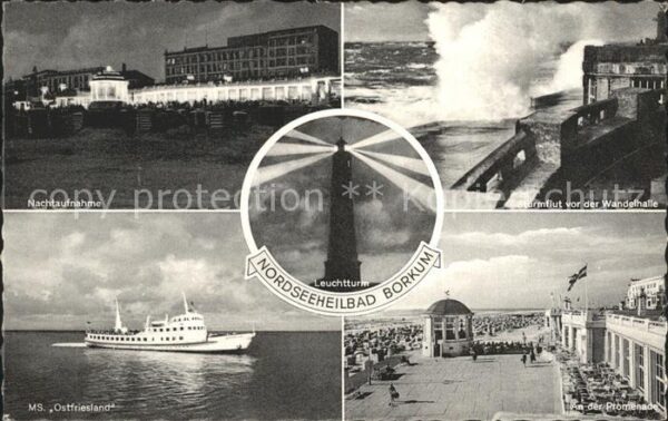 Borkum MS Ostfriesland Wandelhalle Promenade