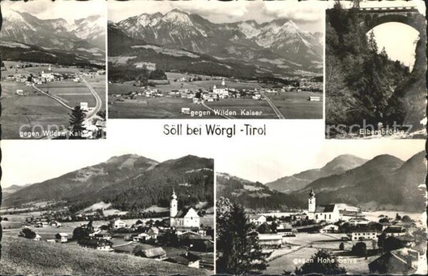 Soell Tirol Gegen Wilden Kaiser Elbergbrücke Gegen