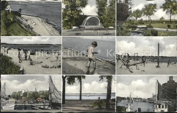 Eckernfoerde Hafen Park Strand