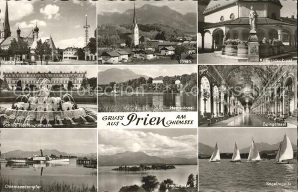 Prien Chiemsee Segelregatta Chiemseedampfer Marktplatz