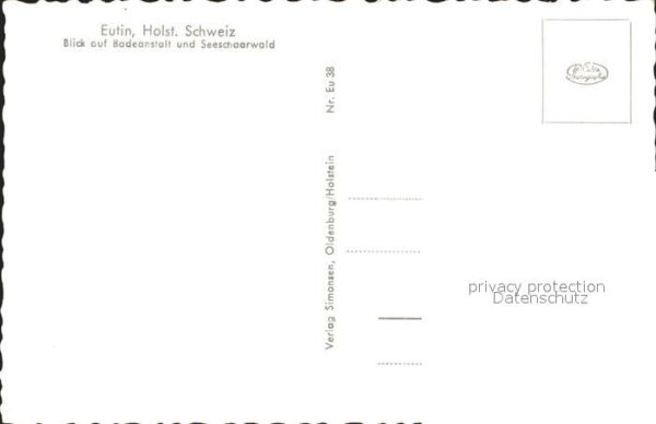 Eutin Blick auf die Badeanstalt und Seeschaar – Bild 2