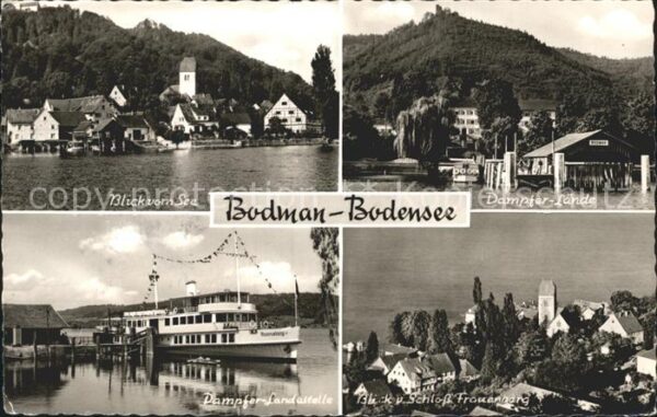 Bodman-Ludwigshafen Dampfer Lände Fliegeraufnahme Blick vom