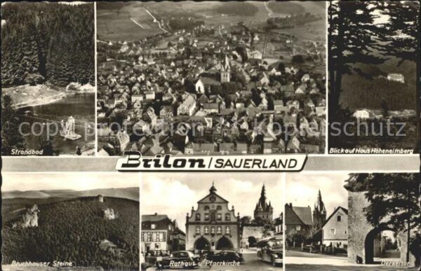 Brilon Fliegeraufnahme Strandbad Bruchhauser S