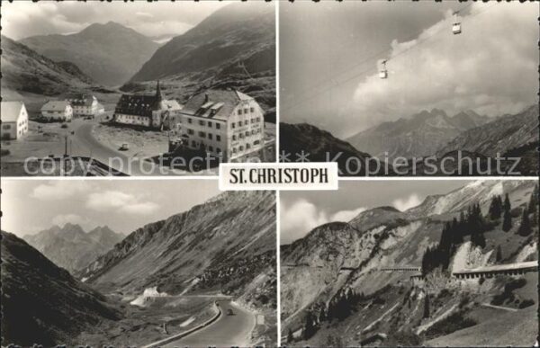 St Christoph Arlberg Seilbahn Teilansicht Panorama