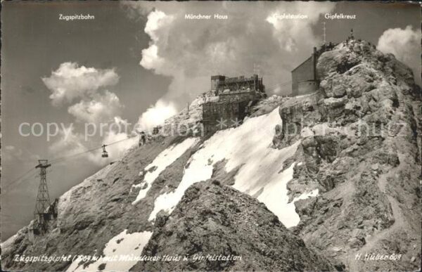 Zugspitze Gipfelkreuz Zugspitzbahn Münchner Haus