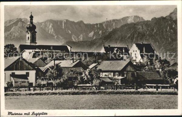 Murnau Staffelsee Teilansicht mit Zugspitze